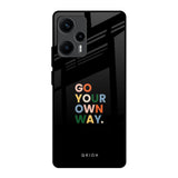 Go Your Own Way Poco F5 5G Glass Back Cover Online