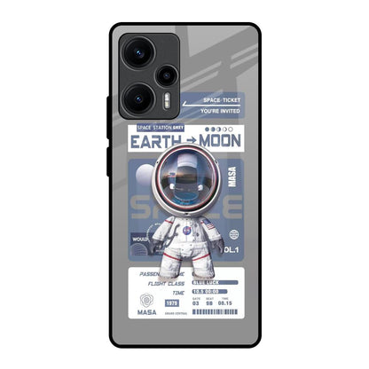 Space Flight Pass Poco F5 5G Glass Back Cover Online