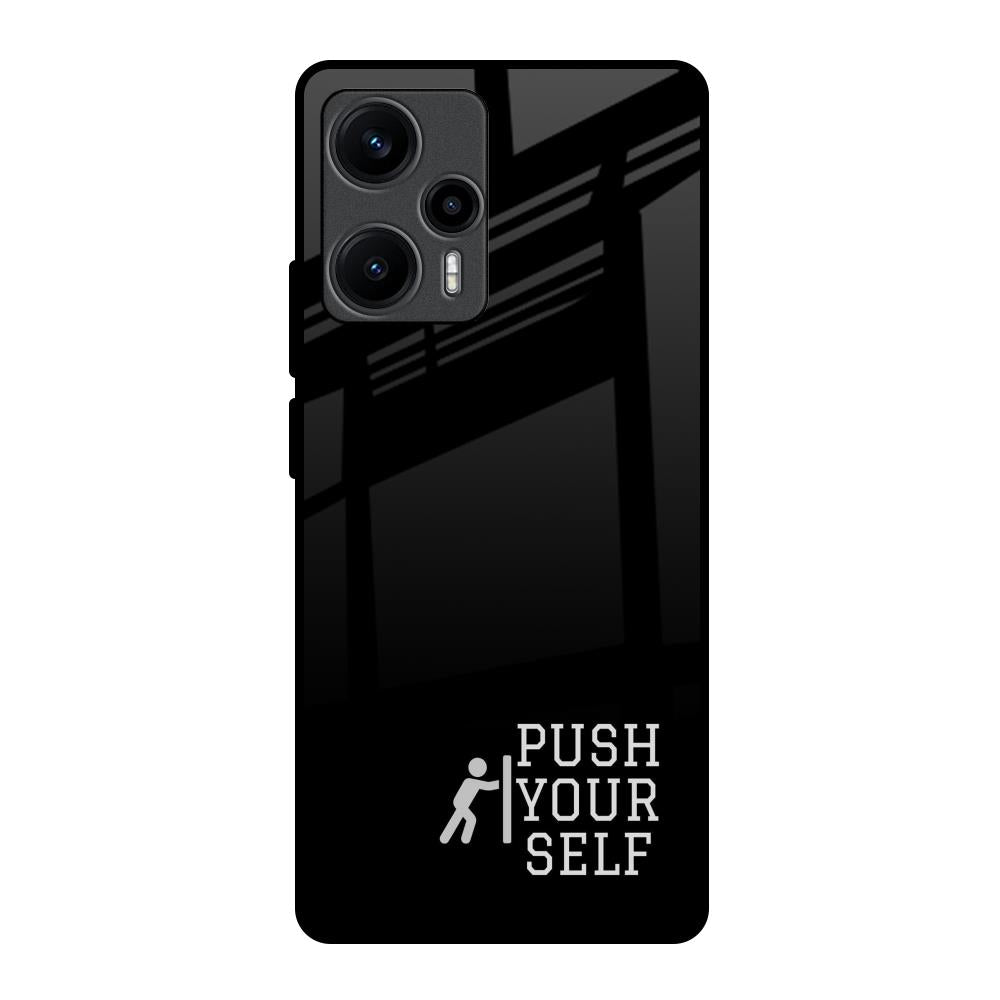 Push Your Self Poco F5 5G Glass Back Cover Online