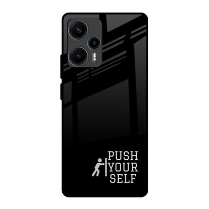 Push Your Self Poco F5 5G Glass Back Cover Online