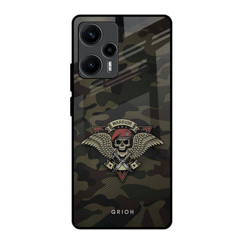 Army Warrior Poco F5 5G Glass Back Cover Online
