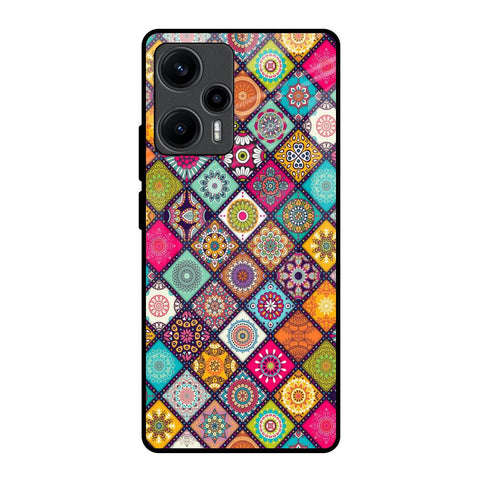 Multicolor Mandala Poco F5 5G Glass Back Cover Online