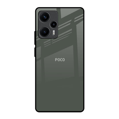 Charcoal Poco F5 5G Glass Back Cover Online