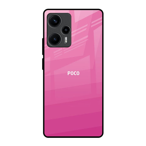 Pink Ribbon Caddy Poco F5 5G Glass Back Cover Online
