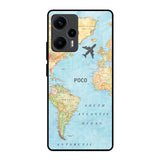 Fly Around The World Poco F5 5G Glass Back Cover Online