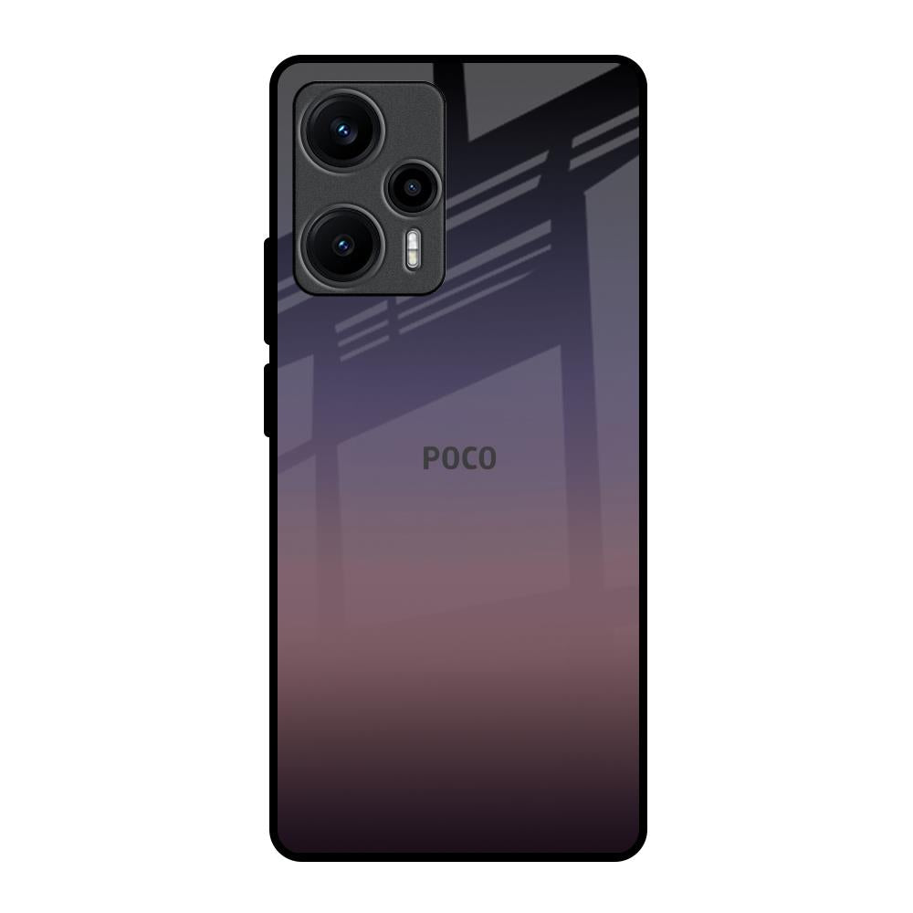 Grey Ombre Poco F5 5G Glass Back Cover Online