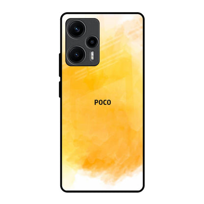 Rustic Orange Poco F5 5G Glass Back Cover Online