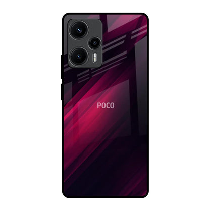 Razor Black Poco F5 5G Glass Back Cover Online