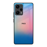 Blue & Pink Ombre Poco F5 5G Glass Back Cover Online
