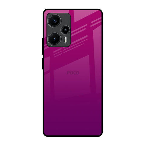 Magenta Gradient Poco F5 5G Glass Back Cover Online