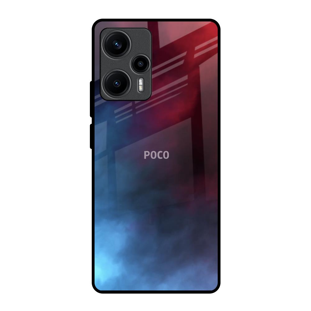 Smokey Watercolor Poco F5 5G Glass Back Cover Online