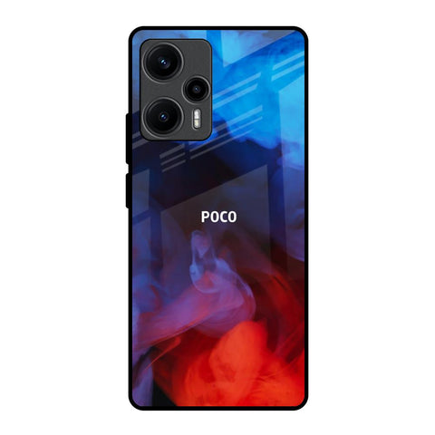 Dim Smoke Poco F5 5G Glass Back Cover Online