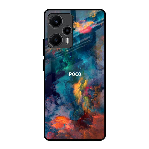 Colored Storm Poco F5 5G Glass Back Cover Online