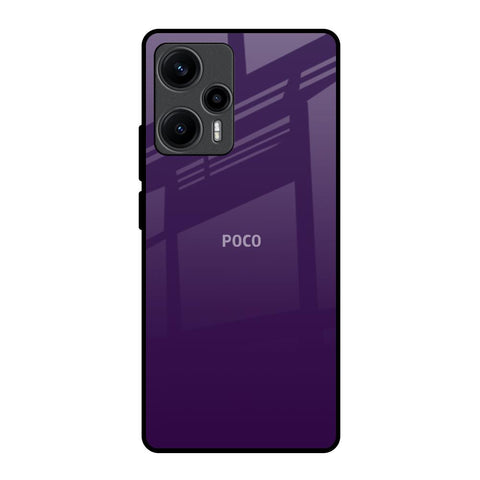 Dark Purple Poco F5 5G Glass Back Cover Online