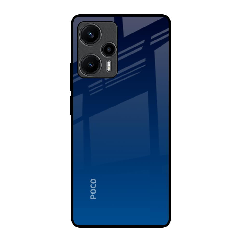 Very Blue Poco F5 5G Glass Back Cover Online
