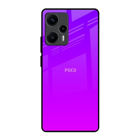 Purple Pink Poco F5 5G Glass Back Cover Online