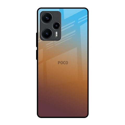 Rich Brown Poco F5 5G Glass Back Cover Online
