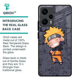 Orange Chubby Glass Case for Poco F5 5G