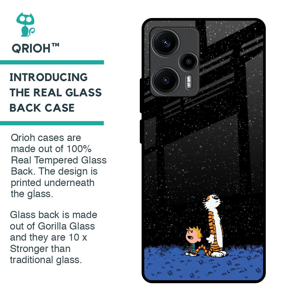 Night Sky Star Glass Case for Poco F5 5G