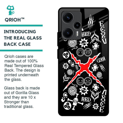 Red Zone Glass Case for Poco F5 5G
