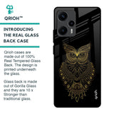 Golden Owl Glass Case for Poco F5 5G