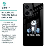 Real Struggle Glass Case for Poco F5 5G