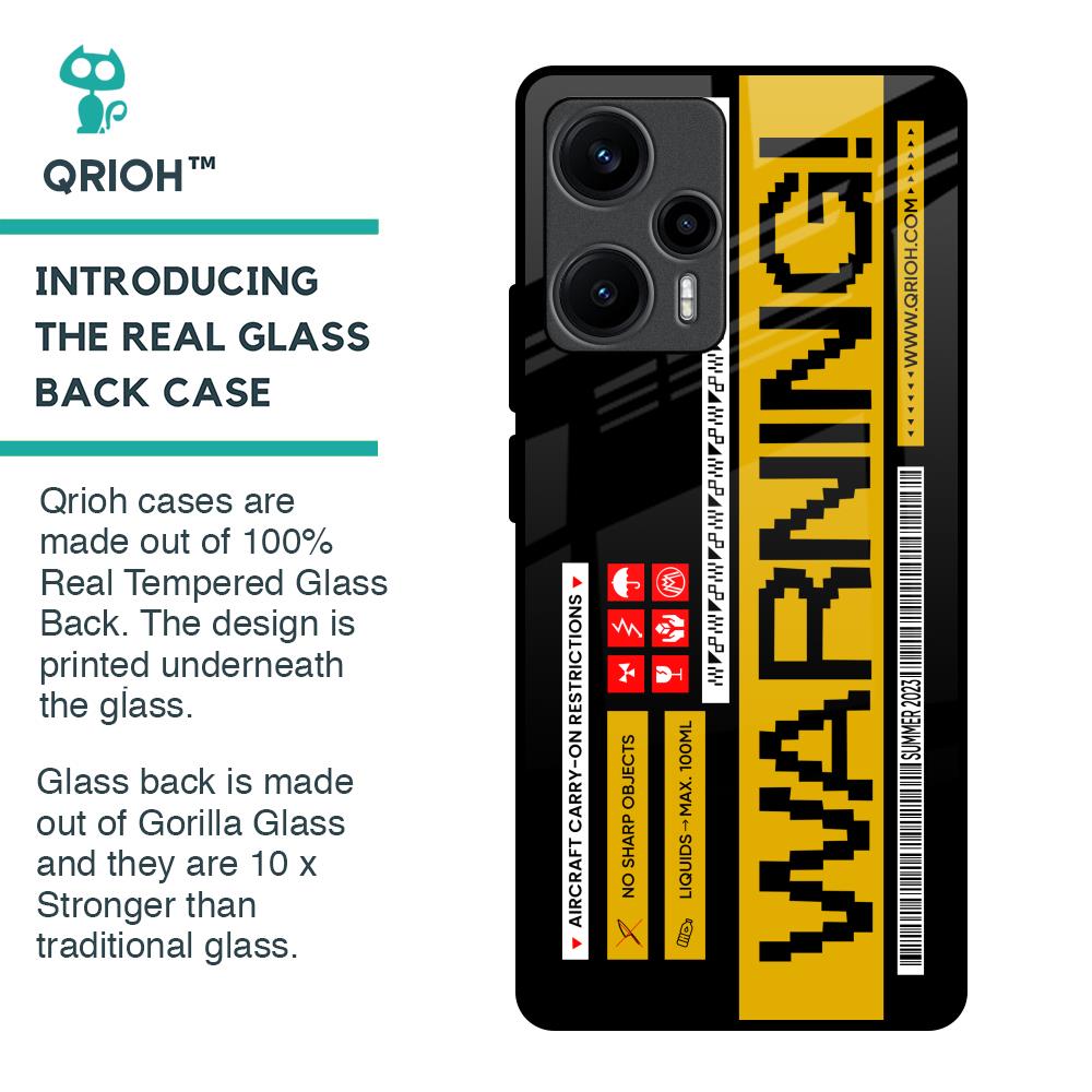 Aircraft Warning Glass Case for Poco F5 5G