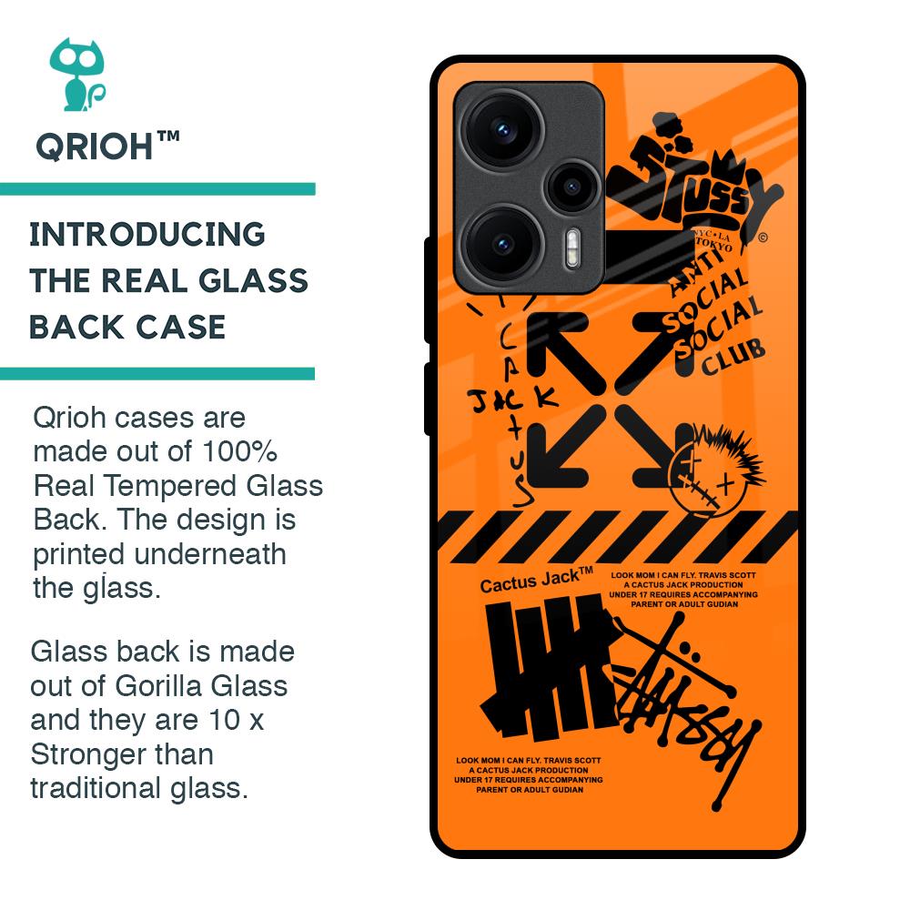 Anti Social Club Glass Case for Poco F5 5G