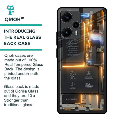 Glow Up Skeleton Glass Case for Poco F5 5G