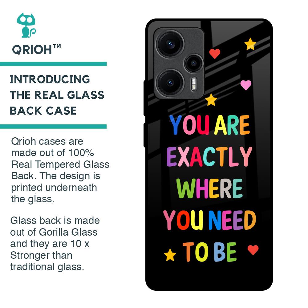Magical Words Glass Case for Poco F5 5G