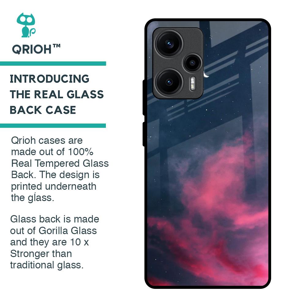 Moon Night Glass Case For Poco F5 5G