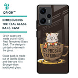 Tea With Kitty Glass Case For Poco F5 5G