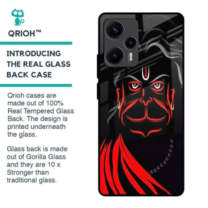 Lord Hanuman Glass Case For Poco F5 5G