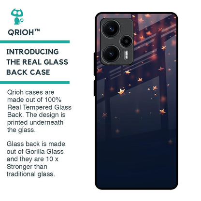 Falling Stars Glass Case For Poco F5 5G
