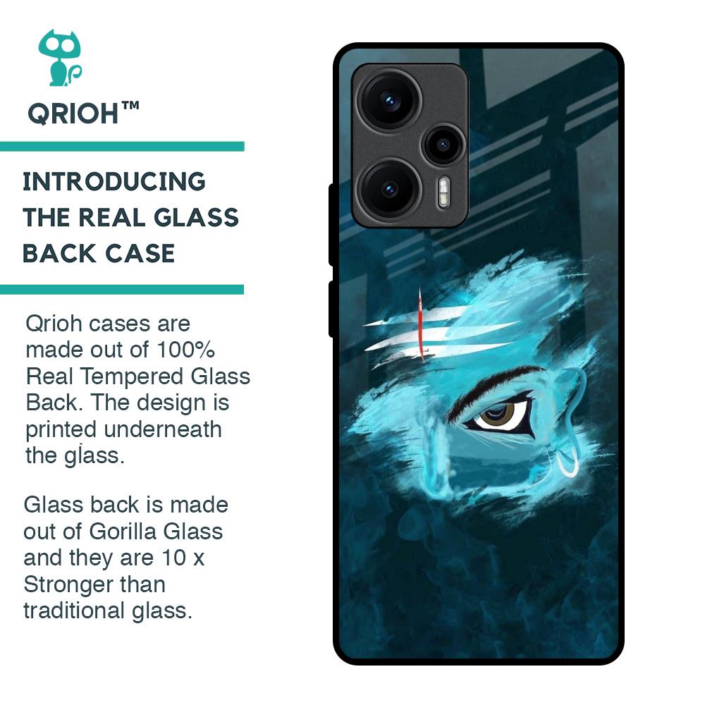 Power Of Trinetra Glass Case For Poco F5 5G