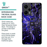 Techno Color Pattern Glass Case For Poco F5 5G