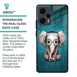 Adorable Baby Elephant Glass Case For Poco F5 5G