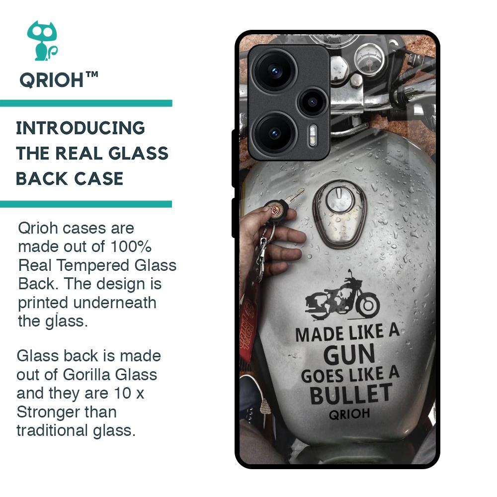 Royal Bike Glass Case for Poco F5 5G