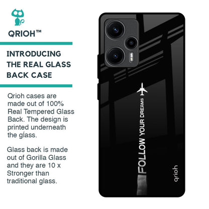 Follow Your Dreams Glass Case for Poco F5 5G