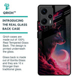Moon Wolf Glass Case for Poco F5 5G