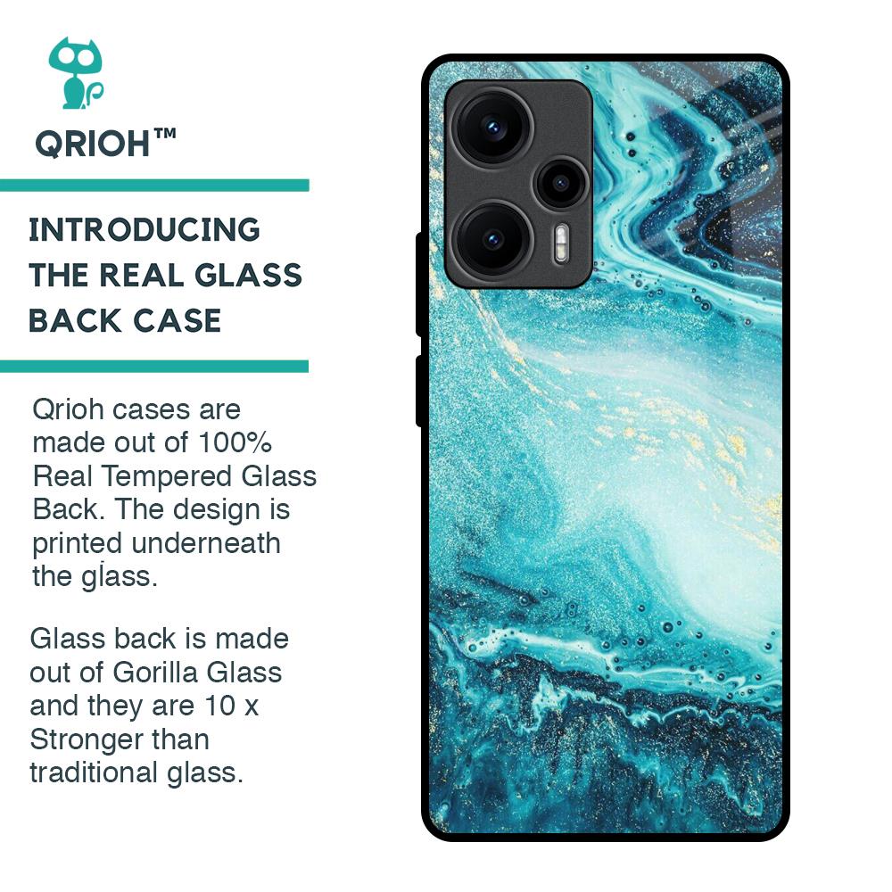 Sea Water Glass Case for Poco F5 5G