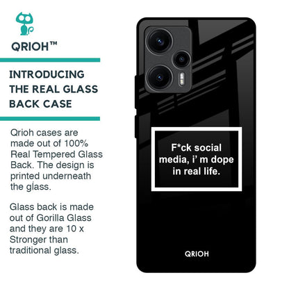 Dope In Life Glass Case for Poco F5 5G