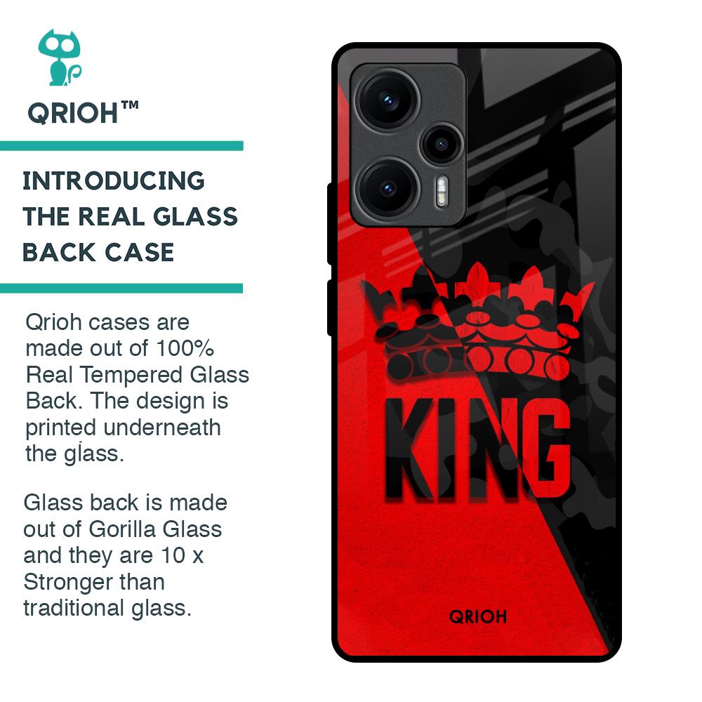 I Am A King Glass Case for Poco F5 5G