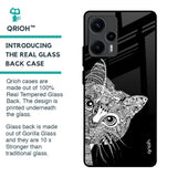 Kitten Mandala Glass Case for Poco F5 5G