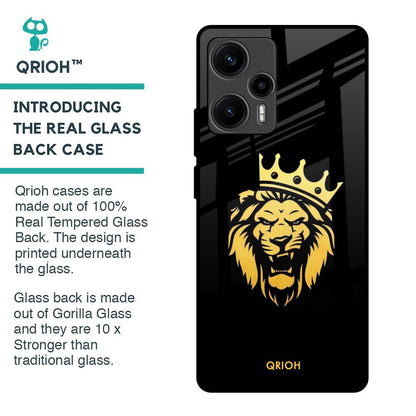 Lion The King Glass Case for Poco F5 5G