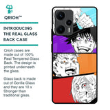 Anime Sketch Glass Case for Poco F5 5G