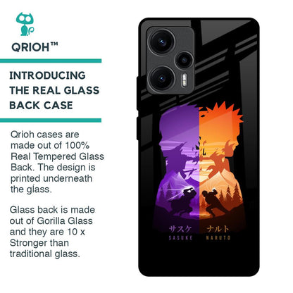 Minimalist Anime Glass Case for Poco F5 5G