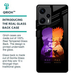 Minimalist Anime Glass Case for Poco F5 5G