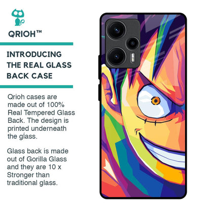 Monkey Wpap Pop Art Glass Case for Poco F5 5G