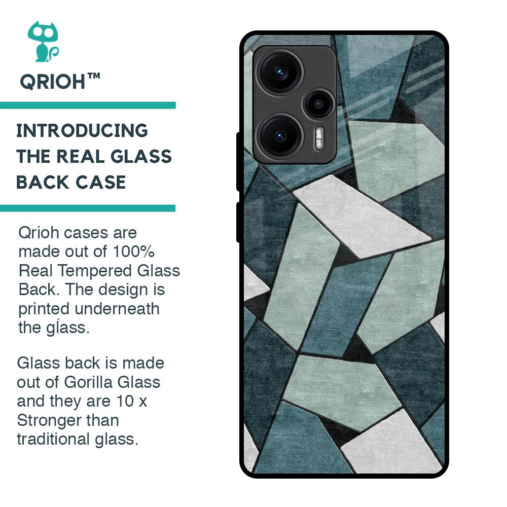 Abstact Tiles Glass Case for Poco F5 5G